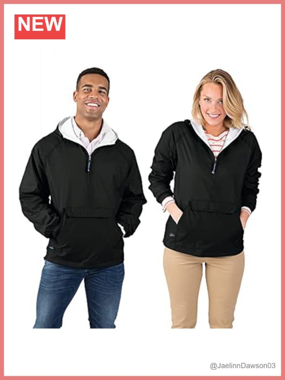 Charles River Unisex Nylon Taffeta Pullover Jacket Packable Anorak